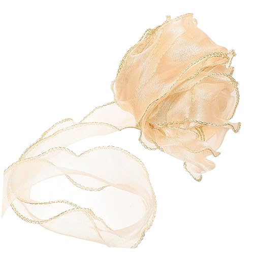 ARTIBETTER Goldrand Dekorationsband für Diy Projekte Breites Geschenkband für Hochzeitsdekoration Blumensträuße Bastelarbeiten und Geschenkverpackung Yards von Artibetter