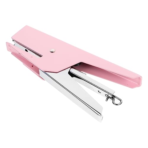 ARTIBETTER Handhefter kleiner Hefter Büro gehaltenen Buchheime Hefte für Schreibtisch Tischhefter Kawaii Hefter Reisenheime Hefter für Schreibtisch kleine Hefter tragbarer Hefter Metall Rosa von Artibetter