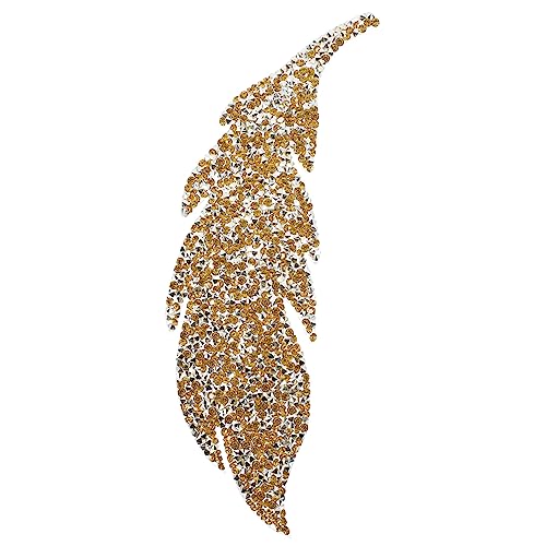 ARTIBETTER Heiße Diamanten Und Strassmusteraufkleber Bestickt Miederapplikation Aus Strass Farbe Hotfix Kleiderflicken Hochzeit Mehrfarbig Sticken Klein Strasssteine ​​für Kleidung Gelb Harz von Artibetter
