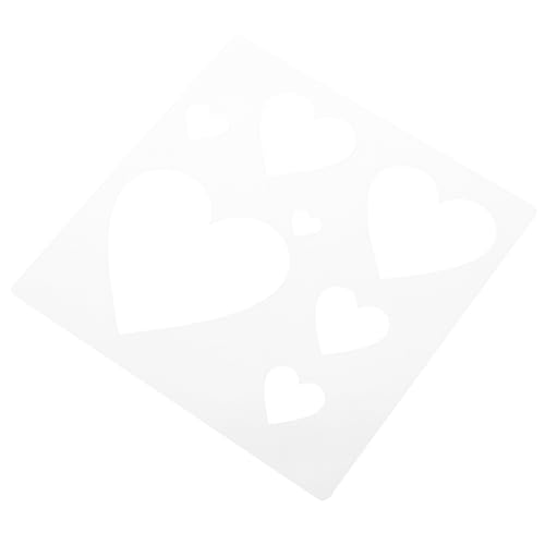 ARTIBETTER Herzförmige Schablone für Malerei Wiederverwendbare Kunststoff Schablone für Diy Projekte Valentinstag Dekoration und Hochzeitsfeiern für Verschiedene Bastelarbeiten von Artibetter