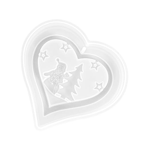 ARTIBETTER Herzförmige Silikonform Weihnachtsanhänger Schneemann und Baum DIY Gießform Langlebig Kompakt für Christbaumschmuck Geschenkdekoration Weihnachten ARTIBETTER Herzförmige Silikonform Weihnachtsanhänger Schneemann und Baum DIY Gießform Langlebig Kompakt für Christbaumschmuck Geschenkdekoration Weihnachten von Artibetter