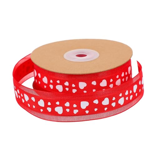 ARTIBETTER Hochwertiges Schleifenband mit Liebesmuster Geschenkband zum Basteln Nähen und Verpacken DIY Dekoband für Valentinstag Hochzeit und Festtagsdeko Rot ARTIBETTER Hochwertiges Schleifenband mit Liebesmuster Geschenkband zum Basteln Nähen und Verpacken DIY Dekoband für Valentinstag Hochzeit und Festtagsdeko Rot von Artibetter