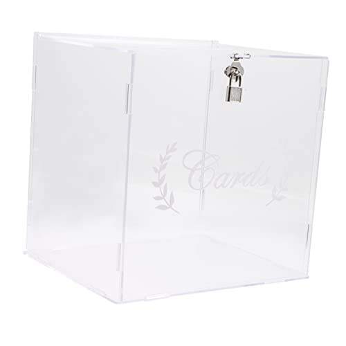 ARTIBETTER Hochzeitskartenbox aus Acryl Elegante Spendenbox für Geldgeschenke Hochzeitskarten und Glückwunschkarten für Empfang Verlobung und Feierlichkeiten Dekorative Aufbewahrungslösung von Artibetter