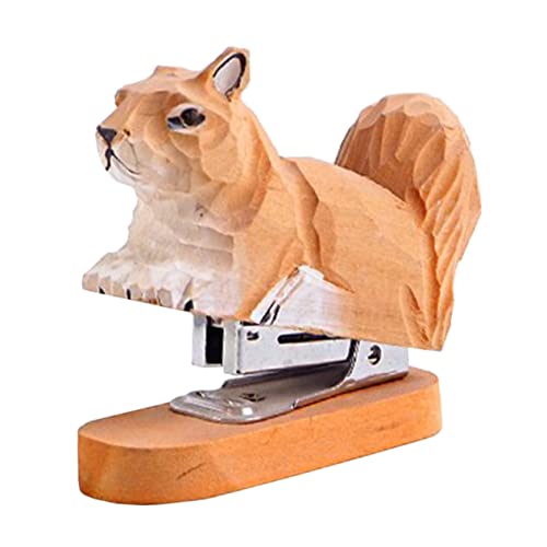 ARTIBETTER Holz Tier Hefter Stapler für Schreibtisch Kreative Holzschnitzerei Deko für Büro und Schule Langlebig und Charmant für Dokumentenorganisation und Süßes Tischornament ARTIBETTER Holz Tier Hefter Stapler für Schreibtisch Kreative Holzschnitzerei Deko für Büro und Schule Langlebig und Charmant für Dokumentenorganisation und Süßes Tischornament von Artibetter