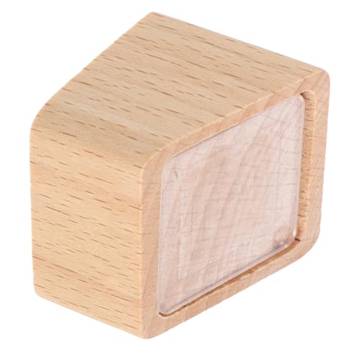 ARTIBETTER Holz-etiketten-display-schild Visitenkartenhalter Holz Schildhalter Aus Holz Tischkartenhalter Visitenkartenhalter Aus Holz Preisschildhalter Preisschildanzeige Khaki von Artibetter