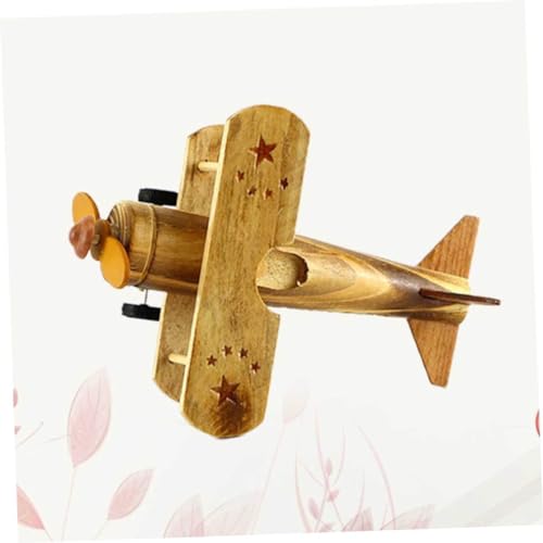 ARTIBETTER Holz flugzeugmodell Military Design Vintage Handgefertigt Dekoratives Mini Flugzeug Ornament für Schreibtisch Wohnzimmer Büro Dekoration ARTIBETTER Holz flugzeugmodell Military Design Vintage Handgefertigt Dekoratives Mini Flugzeug Ornament für Schreibtisch Wohnzimmer Büro Dekoration von Artibetter