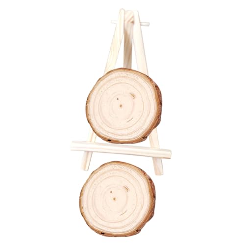 ARTIBETTER Holzscheiben für Diy Bastelprojekte Große Holzscheiben Durchmesser mit Ständer Unvollendete Holzringe für Kreative Handarbeiten für Hochzeiten Feste und Kinderprojekte von Artibetter