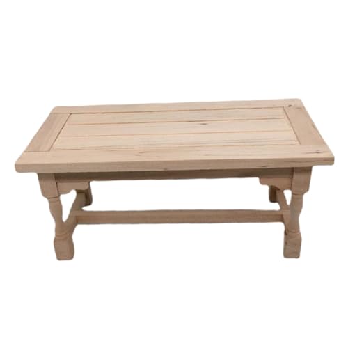 ARTIBETTER Holztisch im Maßstab für Miniaturmöbel Dekoration Zubehör für Wohnzimmer Küche ARTIBETTER Holztisch im Maßstab für Miniaturmöbel Dekoration Zubehör für Wohnzimmer Küche von Artibetter