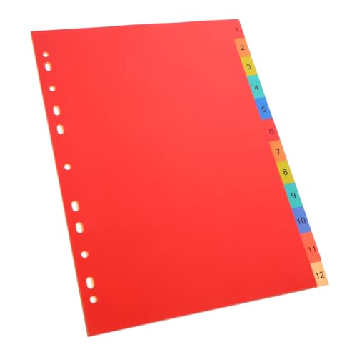 ARTIBETTER Index -Seite Partitionsausschuss Teiler Trennzeichen Schulbüro Bindemittel Veranstalter Notizblock ordner Das Notebook ästhetische Trennwände A4-Trennblätter pp von Artibetter