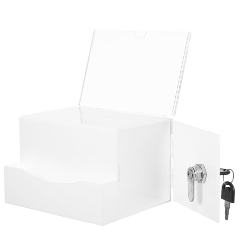 ARTIBETTER Kasten Transparente Wahlurne Spendenboxen Für Fundraising Briefkästen Für Wurstwaren Wahlurnen Für Tombola Tombolaboxen Für Tickets Spendenboxen Für Geld Visitenkarteninhaber Acryl von Artibetter