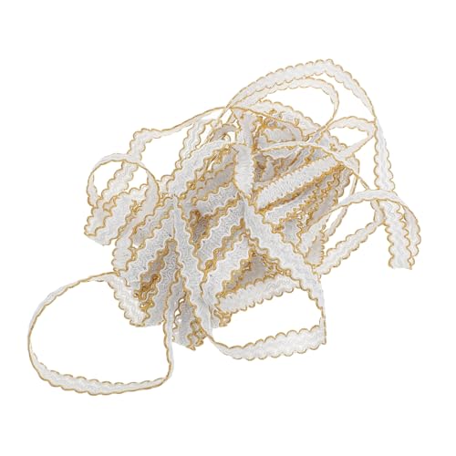 ARTIBETTER Kleidung Zum Selbermachen Zubehör Für Trimmen Flechten Patch Handwerk Kind Hochzeit Paillettenfransen Kleidungsstück Spitze Verzerrungen Blumen- Beige Polyestergarn von Artibetter