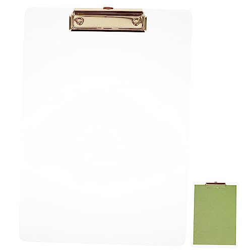 ARTIBETTER Klemmbrett Transparent Schreibunterlage für Büro Schule Clipboard mit Metallklemme Multifunktionale Dateiablage Schreibbrett für Dokumente Notizen von Artibetter