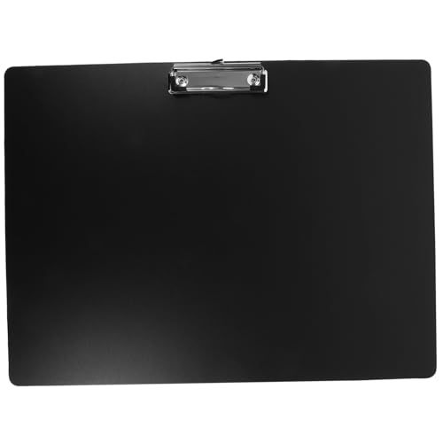 ARTIBETTER Klemmbrett für Zeichnungen Robustes Kunststoff Schreibbrett im Querformat für Büro Schule und College Ergonomisches Design mit Metallclip Schwarz von Artibetter