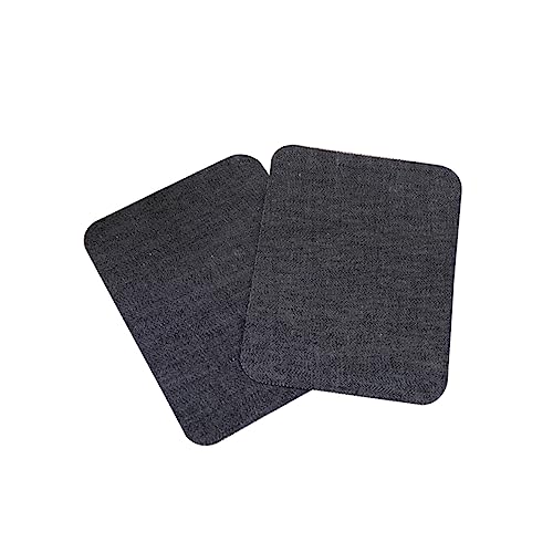 ARTIBETTER Knie Patches zum Aufbügeln Quadratisch Denim Waschbar für Jeans und Kleidung Einfache Anwendung zur Reparatur und Dekoration Schwarz von Artibetter