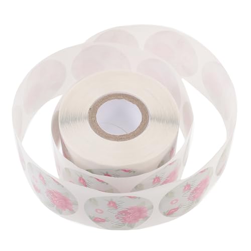 ARTIBETTER Kompakte Dankeschön Aufkleber Selbstklebende Etiketten Blütenmuster für Hochzeit und Organisation von Artibetter