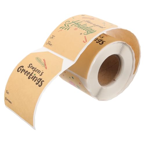 ARTIBETTER Kraftpapier Weihnachtsaufkleber Selbstklebende Etiketten für Karten Verpackungen mit Festlichen Designs für Diy Dekorationen und Feiertagsgeschenke ARTIBETTER Kraftpapier Weihnachtsaufkleber Selbstklebende Etiketten für Karten Verpackungen mit Festlichen Designs für Diy Dekorationen und Feiertagsgeschenke von Artibetter