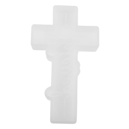 ARTIBETTER Kreuzform Dekorationen Ornamente für Stumpenkerze Wohnkultur Silikonform handwerkskunst - Gießharzform DIY Basteln Epoxid-Silikon-Gießform DIY Bastelform DIY-Tool Kieselgel Beige von Artibetter