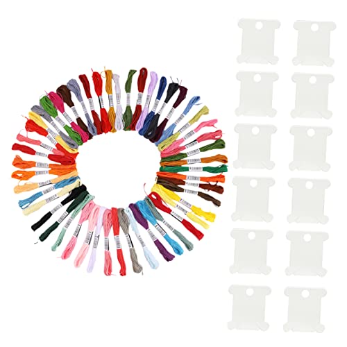 ARTIBETTER Kreuzstichgarnsatz Fäden Bausatz Stickgarne kreuzen Baumwolle Faden Maschinenstickgarn Handwerkszeug Bastelseide von Artibetter