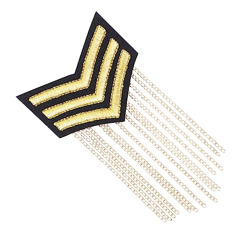 ARTIBETTER Langlebige Herren Schulterklappe mit Fransen Quaste Epaulette Robustes und Modisches Zubehör mit Sicherem Ansteckpin für Uniformen und Kostüme ARTIBETTER Langlebige Herren Schulterklappe mit Fransen Quaste Epaulette Robustes und Modisches Zubehör mit Sicherem Ansteckpin für Uniformen und Kostüme von Artibetter