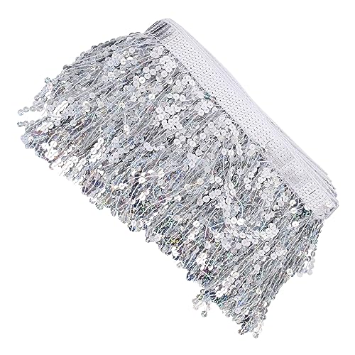 ARTIBETTER Lateinische Tanzkostüm Quaste Paillettenbesatz Lange Glitzernde Fransen für Diy Bekleidungsprojekte Vielseitiger Dekorationsstreifen Einfach Zuschneidbar und Anpassbar ARTIBETTER Lateinische Tanzkostüm Quaste Paillettenbesatz Lange Glitzernde Fransen für Diy Bekleidungsprojekte Vielseitiger Dekorationsstreifen Einfach Zuschneidbar und Anpassbar von Artibetter