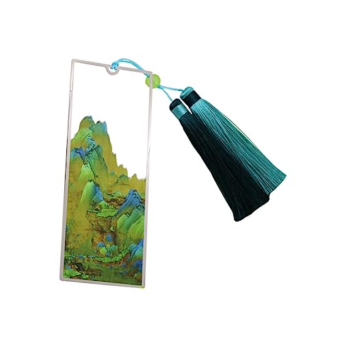 ARTIBETTER Lesezeichen aus Metall Party LED Dekoration die chinesen bookmarks book mark Klassisches Lesezeichen bescherung Etikett lesen Lesezeichen aus Legierung Buchlesetag Polyester Green von Artibetter