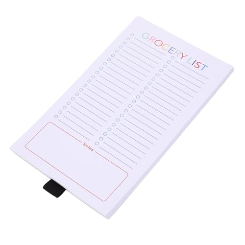 ARTIBETTER Magnetisches Notiz Buch Einkaufsliste Magnetauflage Notizbuch Unterlage Einkaufslisten-notizblock Pads Listenfeld Einkaufslistenblock Lebensmittelliste Papier von Artibetter