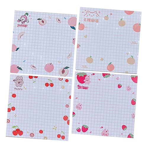 ARTIBETTER Memo Sticker Selbstklebende Notizzettel für Schule und Büro Verschiedene Designs Kirsche Haftnotizen Erinnerungen von Artibetter