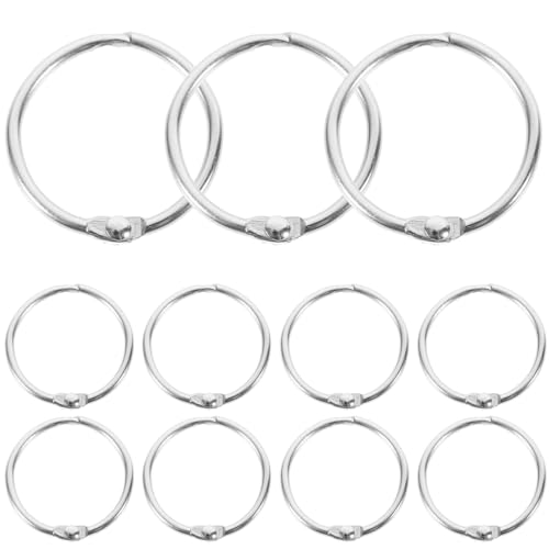 ARTIBETTER Metallringe für lose Blätter, Scrapbooking, Zubehör für Notizblöcke, Fotoalben, Organizer, einfach zu bedienen, wiederverwendbare Clips für Karteikarten und Kunstprojekte, 20 Stück ARTIBETTER Metallringe für lose Blätter, Scrapbooking, Zubehör für Notizblöcke, Fotoalben, Organizer, einfach zu bedienen, wiederverwendbare Clips für Karteikarten und Kunstprojekte, 20 Stück von Artibetter
