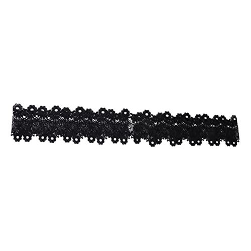 ARTIBETTER Milchfaser Spitzenband Klassische Blumen Stickerei Spitze Schwarz für Diy Handwerk Hochzeitskleider und Dekorationen Langlebig und Sicher für Unterwäsche Bettwäsche und Accessoires von Artibetter