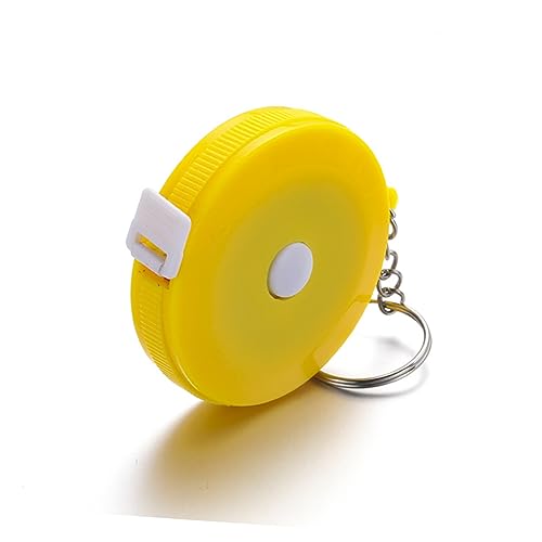 ARTIBETTER Mini Maßband Tragbares Hochpräzises Messwerkzeug für Zuhause und Outdoor mit Ringdesign Gelb zum von Körpermaßen und Zufällige Farbe von Artibetter