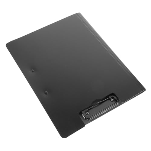 ARTIBETTER Multifunktionale Dateiplatine Aktentafel-Clip Büroklammern Ordnerbrett Dokumentclip tragbares Klemmbrett Klemmbrett-Organizer Büro-Schreibtafel Büroklammer Bord Plastik Schwarz von Artibetter