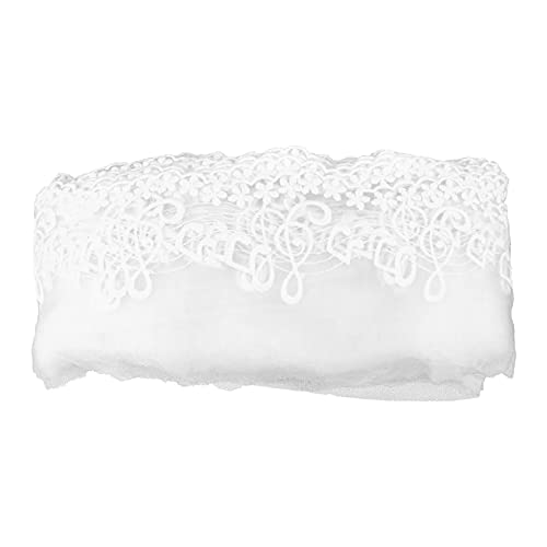 ARTIBETTER Musiksymbol Spitze Weißes Spitzenband Yards für Diy Kleiderdekoration Elegantes und Hautfreundliches Material für Hochzeitskleider und Accessoires von Artibetter