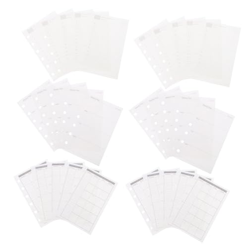 ARTIBETTER Nachfüllpapier Lose Planer Einlagen Ringbuch Tages- Wochen Monatsplaner Nachfüllung Praktisch Wiederverwendbar für Notizbücher und Kalender ARTIBETTER Nachfüllpapier Lose Planer Einlagen Ringbuch Tages- Wochen Monatsplaner Nachfüllung Praktisch Wiederverwendbar für Notizbücher und Kalender von Artibetter