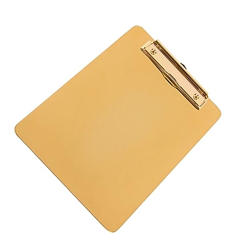 ARTIBETTER Nordic Schreibplatte aus Goldene Klemmbrettplatte für Dokumentensortierung für Bürobedarf von Artibetter