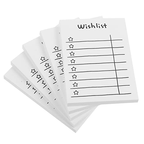 Artibetter Notizbuch Mini-Notizblöcke tragbares Schreibpapier klebrig einkaufsliste notizblöcke praktisches Notizpapier Notizblock für die Schule praktisches Nachrichtenpapier Weiß von Artibetter