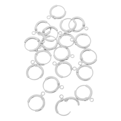 ARTIBETTER Ohrclip Ohrschnallen Ohrringe Runde Ohrringhaken Ohrringhaken Zur Schmuckherstellung Befunde Zur Schmuckherstellung Creolen Befunde Schmuckherstellungsbefunde Silber/Kupfer von Artibetter