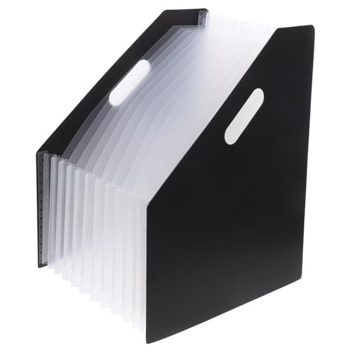 ARTIBETTER Ordner Organpaket Klein Office-datei-organizer Unterlagen Akkordeon-dateiordner-organizer Tragbar Desktop-datei-organizer Aktentasche Zur Aufbewahrung Lagerung Black Pp von Artibetter
