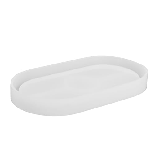 ARTIBETTER Ovale Tablettformen Aus Silikon: Diy-untersetzer, Epoxidharz-gießtablettformen, Behälter Zum Basteln, Diy-schmuck, Schmucktablett-dekoration von Artibetter