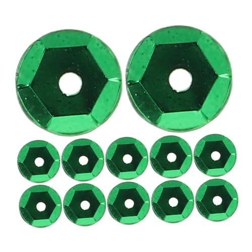 ARTIBETTER Pailletten Nähen Kleidung Runden Diy-material Kreis Schmuck Lose Kleiden Patch Loch Diy -handwerk Schüttgut Tasche Machen Plastik Green von Artibetter