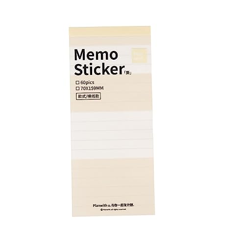 ARTIBETTER Planer Haftnotiz Memo-aufkleber Zu Groß Für Schreibwaren Selbstklebend Notizen Klebrig Gepunktet Etiketten Speziell Geformt Süßes Stationäres Bunt Yellow Papier von Artibetter