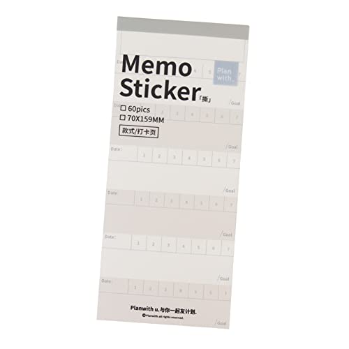 ARTIBETTER Planer Haftnotiz bunt Memo klebrig Registerkarten für Bücher Mini-Notizblöcke ästhetisch beschreibbare Aufkleber Selbstklebende Notizen Notizaufkleber Papier Blue von Artibetter