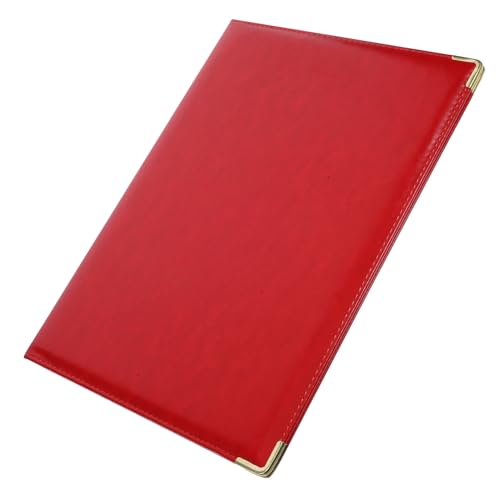 ARTIBETTER Praktisches Ordnerportfolio Büro Dateiordner Dokumentieren Dokumenten-organizer-folio Unterlagen Halter Dateiorganisator Bindemittel Dokumentorganisator Papier Rot von Artibetter