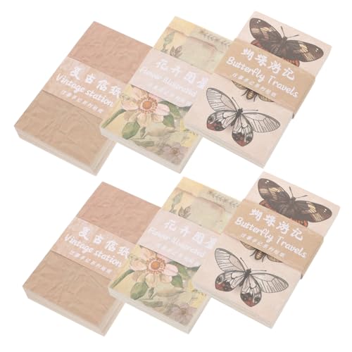 ARTIBETTER Retro Aufkleber Vintage Scrapbooking Für Namensbedarf Eingefasstes Journal Material DIY Scrapbook Material Papier von Artibetter