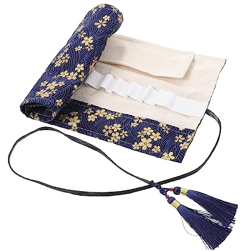 ARTIBETTER Rollbare Stricknadeltasche Faltbare Aufbewahrung für Häkel und Stricknadeln mit Fächern für Projekte und Diy Strapazierfähigem Baumwollmaterial mit Kirschblütenmuster ARTIBETTER Rollbare Stricknadeltasche Faltbare Aufbewahrung für Häkel und Stricknadeln mit Fächern für Projekte und Diy Strapazierfähigem Baumwollmaterial mit Kirschblütenmuster von Artibetter