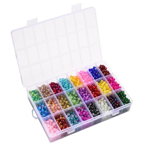 ARTIBETTER Runde Glasperlen Für Schmuckherstellung Praktischer Aufbewahrungsbox Für DIY Armbänder Und Bastelprojekte ARTIBETTER Runde Glasperlen Für Schmuckherstellung Praktischer Aufbewahrungsbox Für DIY Armbänder Und Bastelprojekte von Artibetter