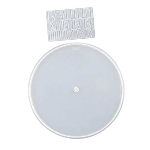 ARTIBETTER Rundes Silikon Uhrenform mit Römischen Ziffern für DIY Wanduhren Flexible Epoxidharz Gießform für Kreative Heimdekoration und Kunsthandwerk Teilig ARTIBETTER Rundes Silikon Uhrenform mit Römischen Ziffern für DIY Wanduhren Flexible Epoxidharz Gießform für Kreative Heimdekoration und Kunsthandwerk Teilig von Artibetter