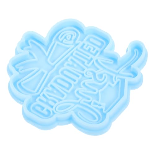 ARTIBETTER Schlüsselbundformen Für Epoxidharz Schlüsselanhänger Abschluss Zubehör Herstellung Kappe Groß Diy Formen Grad Schlüsselbundformen Diy Bastelform Silikonform Kieselgel Blue von Artibetter