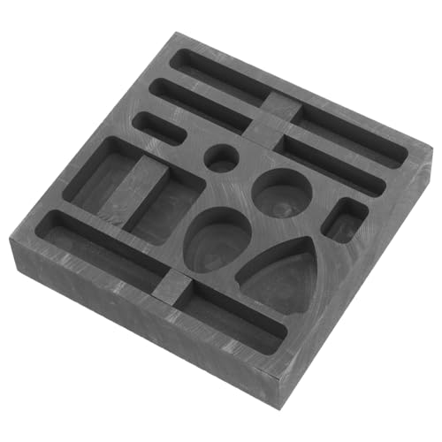 ARTIBETTER Schmelzguss-Kit gießen Werkzeug Ingotform Herstellung Schmelztiegel Graphittiegel zum Schmelzen von Gussstücken Graphit Crucible Ingot Form Kit Gussformen aus Graphit Schwarz von Artibetter