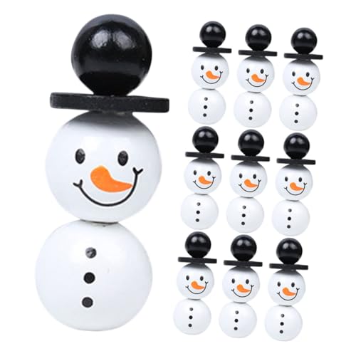 ARTIBETTER Schneemann Perlen Teilig für Diy Schmuckherstellung Schneemann und Körper Weihnachtsdeko und Bastelbedarf von Artibetter