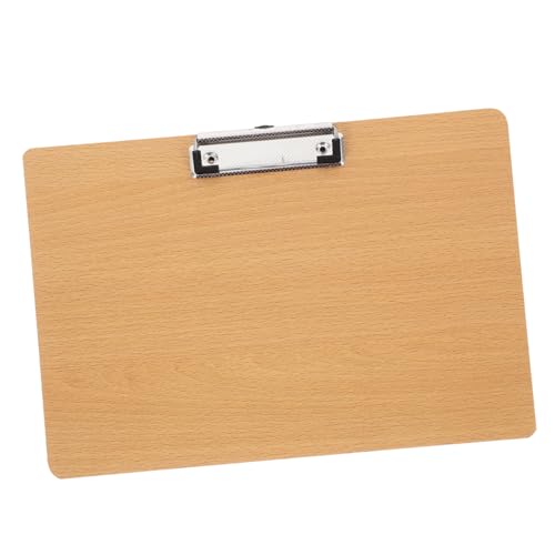 ARTIBETTER Schreibblock-Clip Clips Clips Zwischenablage öffnen Bau-Zwischenablage hölzerne Zwischenablage kleine Klemmbretter Klemmbrett-Clip stehendes Klemmbrett Zeichenbretter MDF Khaki von Artibetter